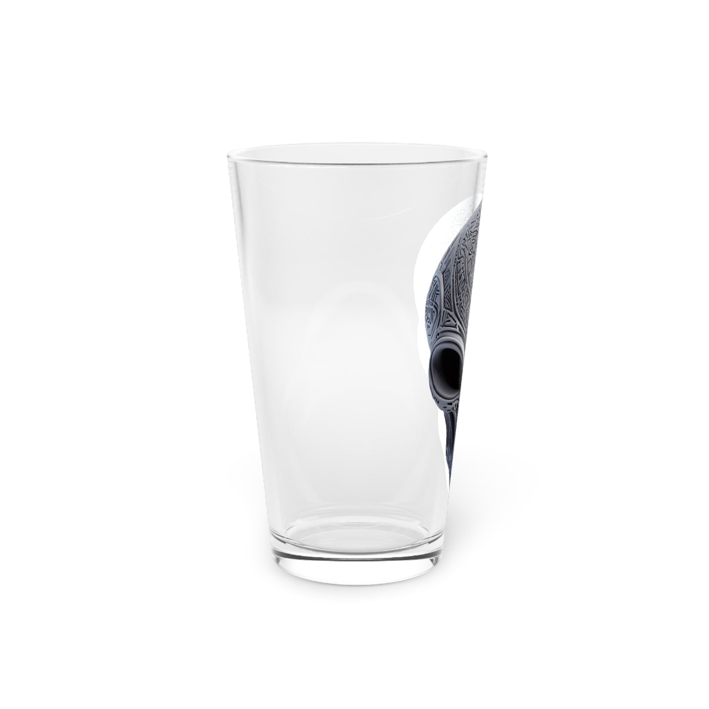 Alien Skull Pint Glass, 16oz