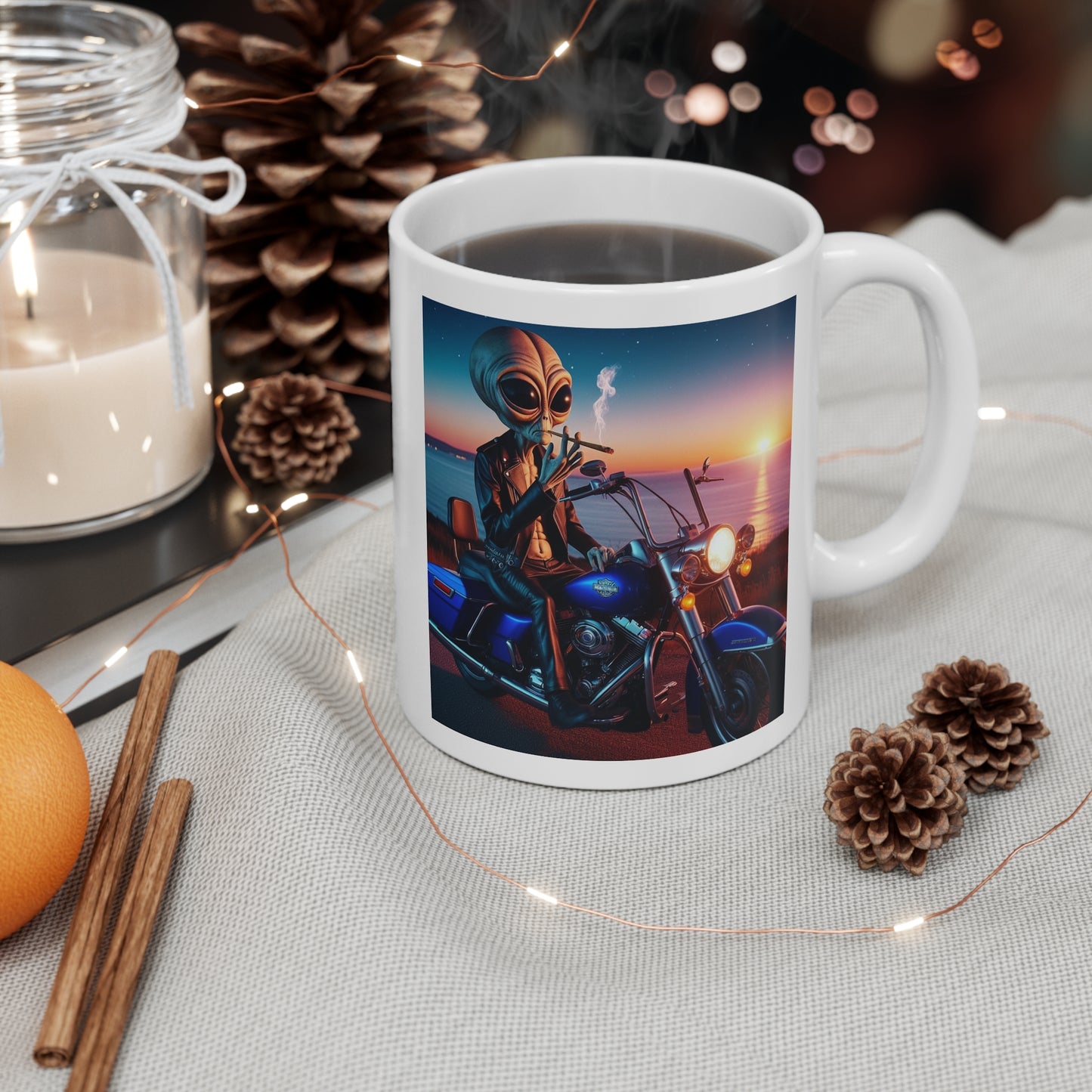 Alien Biker Mug