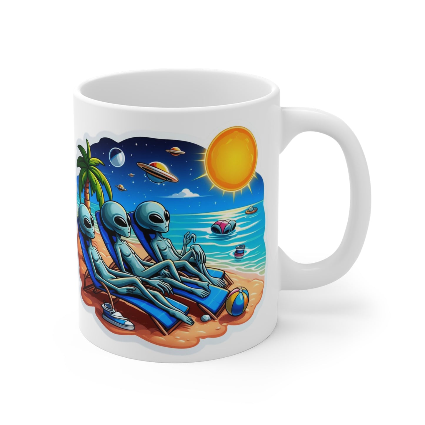 Alien Bois at the Beach  Mug