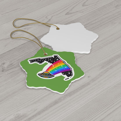 Alien Pride State ornaments Green