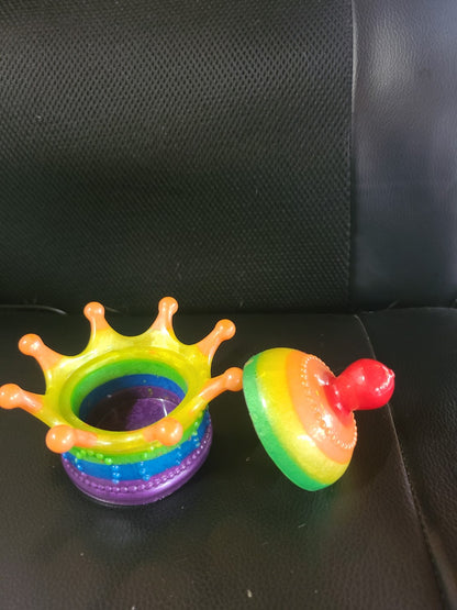 PRIDE  Resin Trinket Box Crown