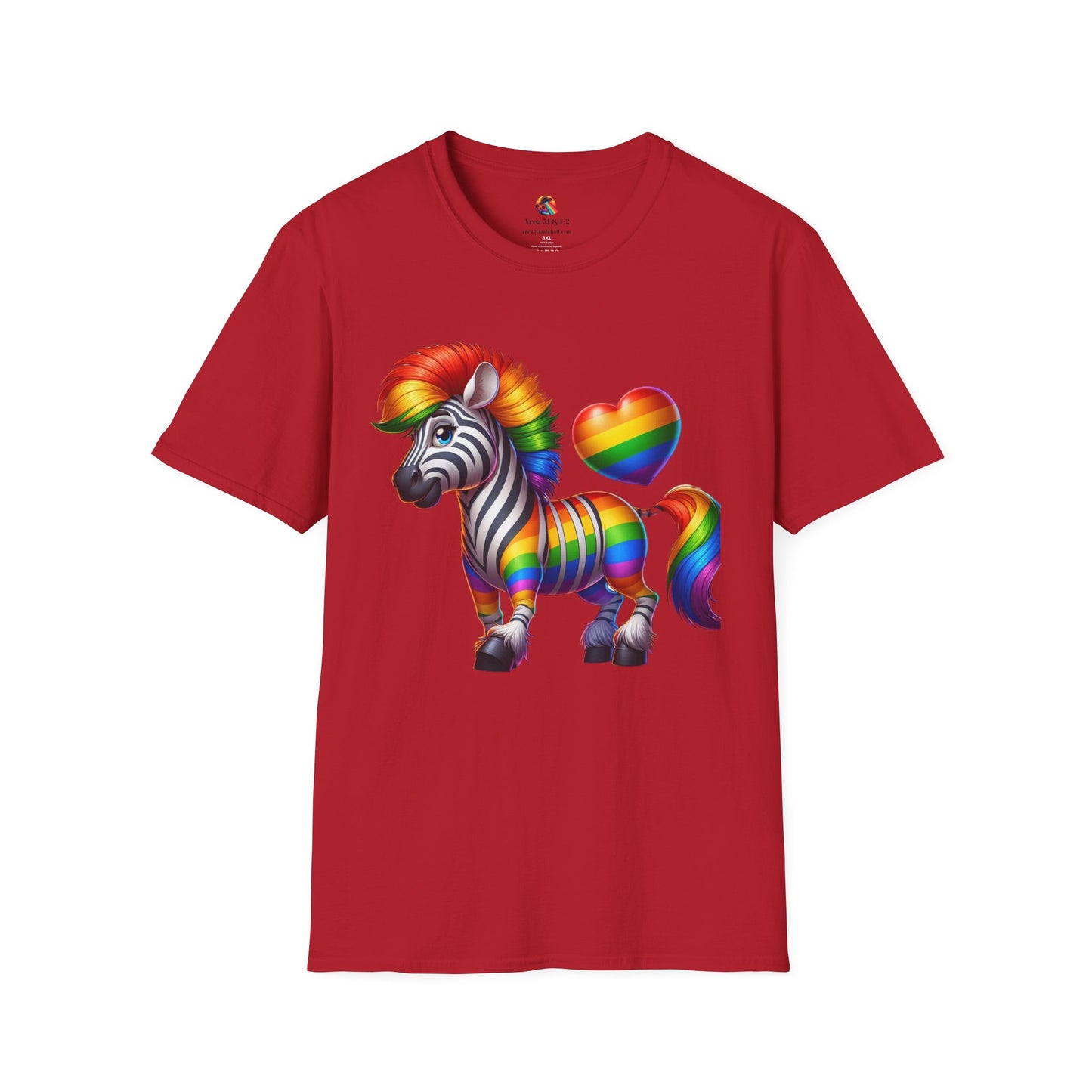 Pride T-Shirt Collection Rainbow Zebra!