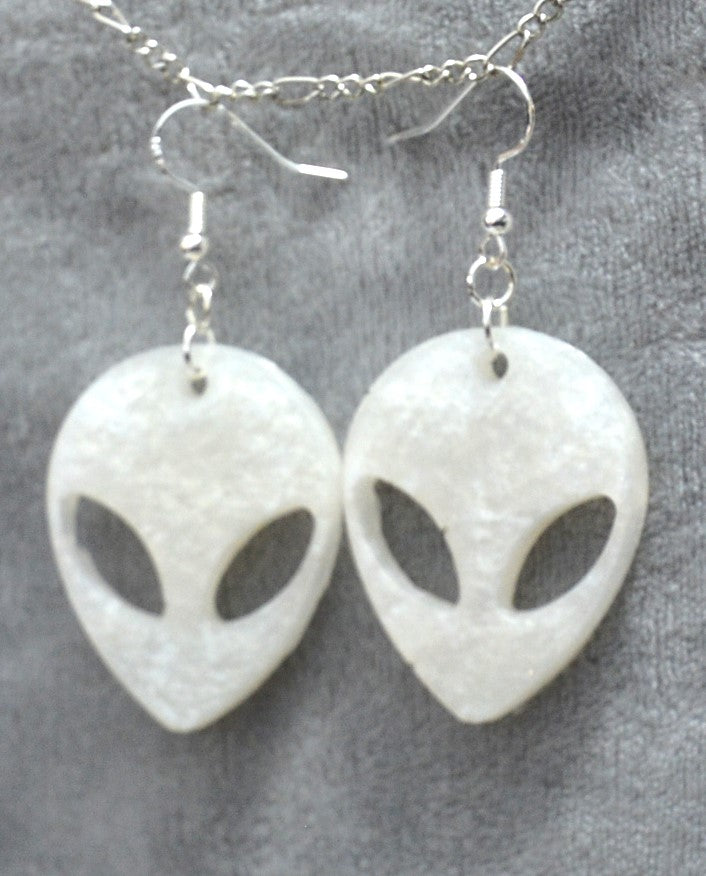 Happy Little Aliens in Mica Earing