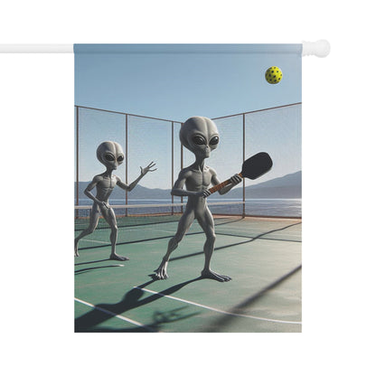 Alien Pickleball Garden & House Banner