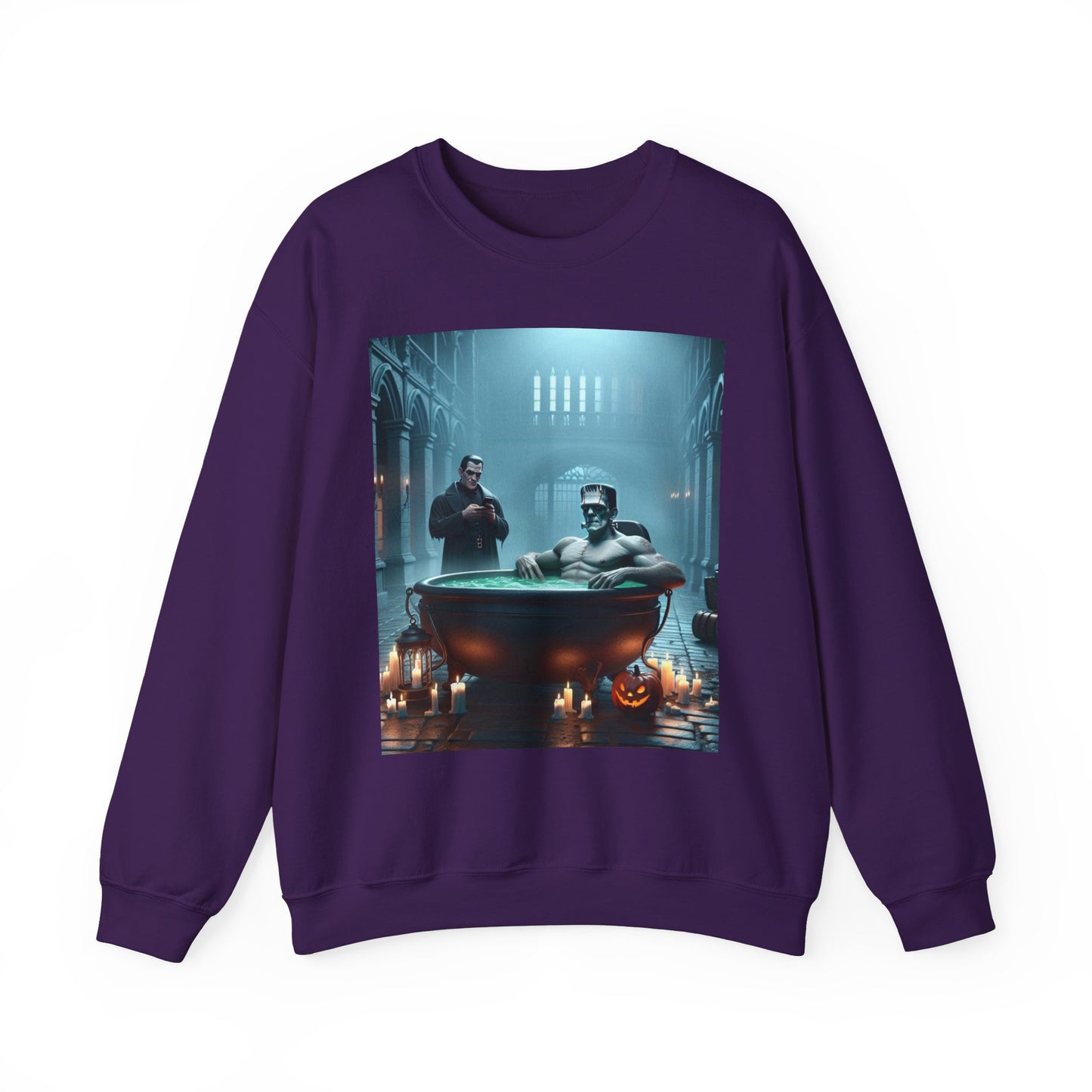 Frankenstein Hot Tub Halloween Sweatshirt
