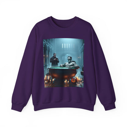 Frankenstein Hot Tub Halloween Sweatshirt