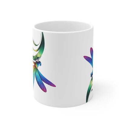 Rainbow Dragonfly Mug