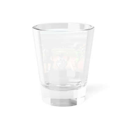 Aliens Playing Baseball Shot Glass