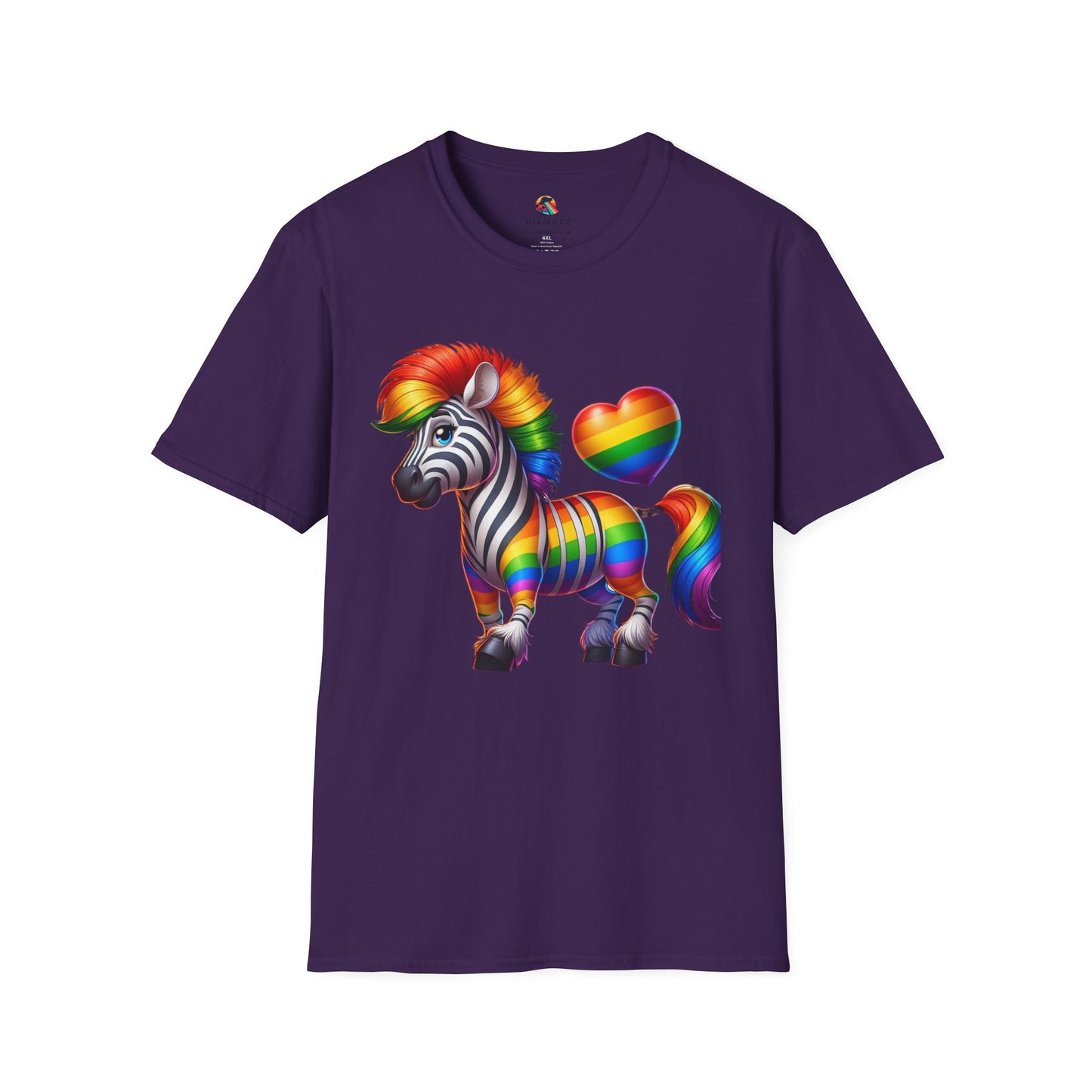 Pride T-Shirt Collection Rainbow Zebra!