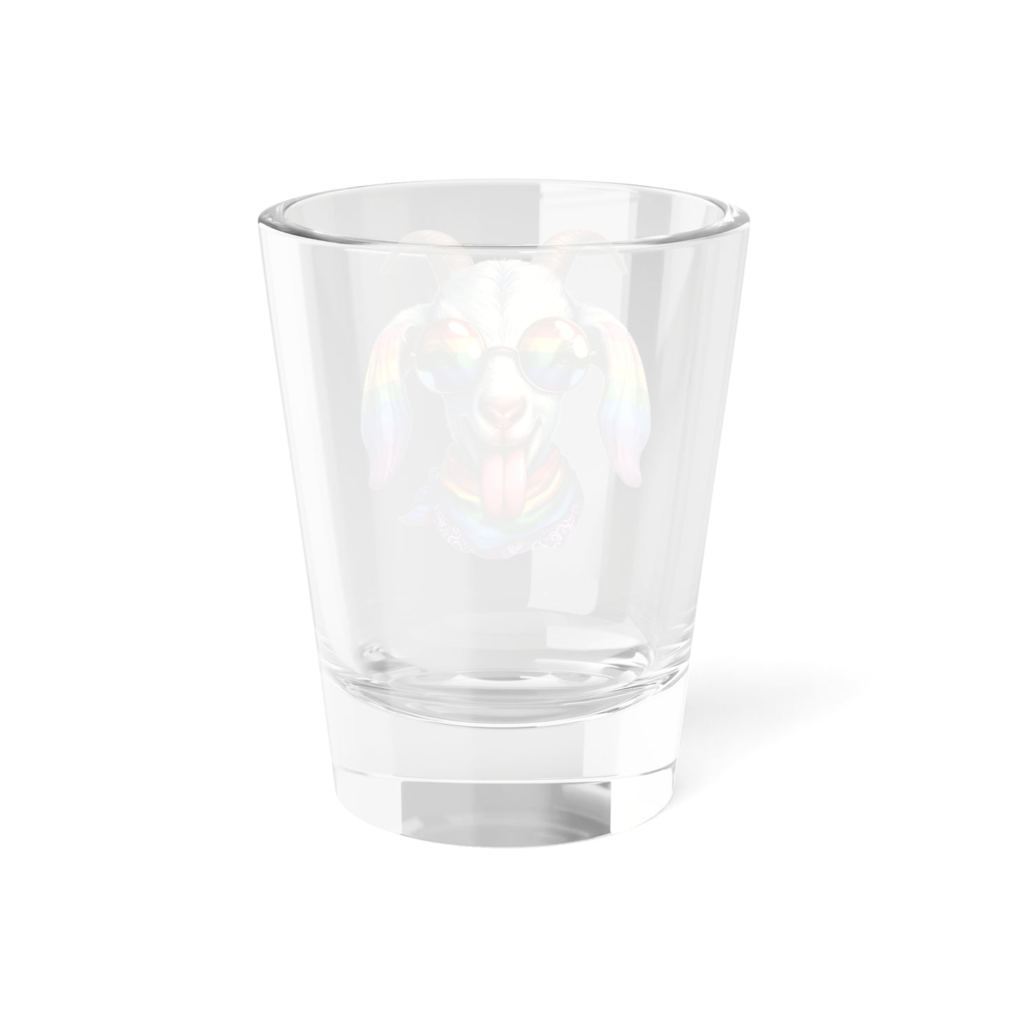 Rainbow Goat Shot Glass