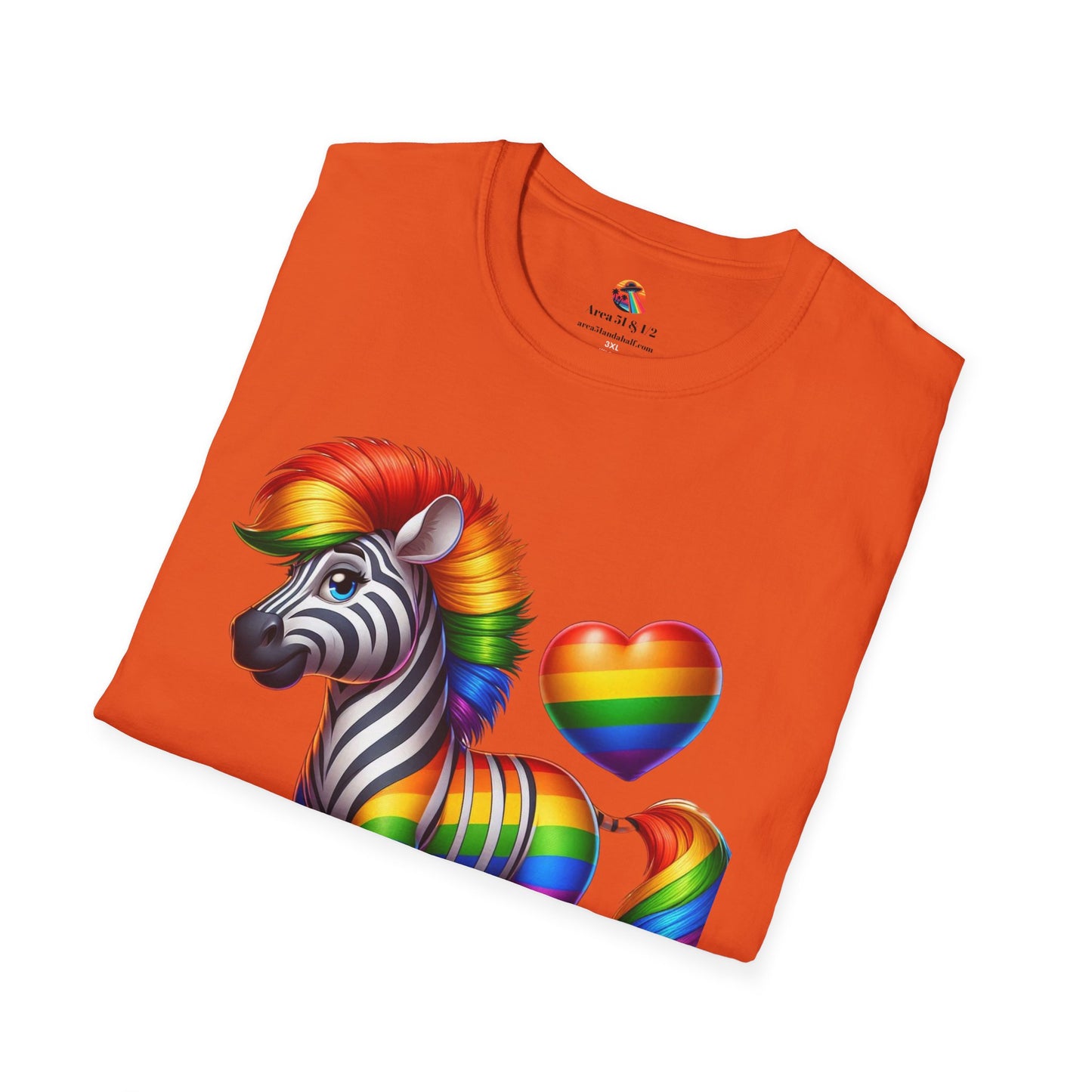 Pride T-Shirt Collection Rainbow Zebra!