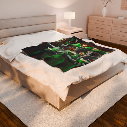 Irish Aliens Velveteen Blanket