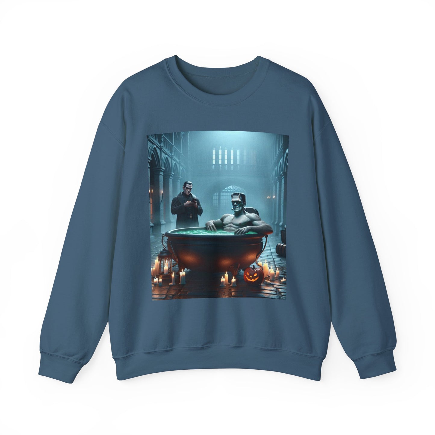 Frankenstein Hot Tub Halloween Sweatshirt
