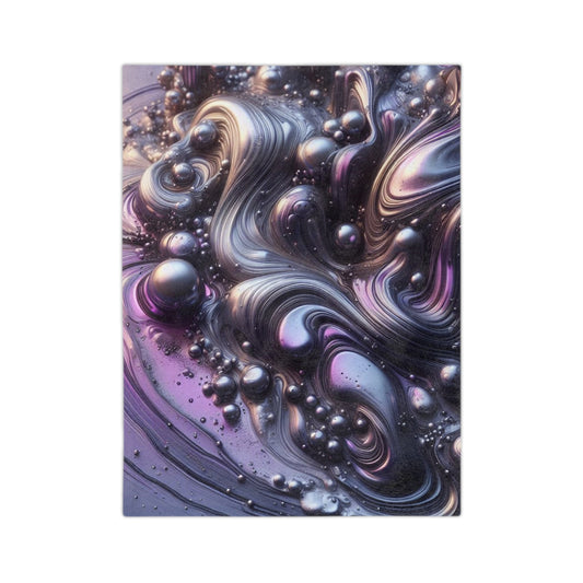 Molten Purple  Velveteen Microfiber Blanket