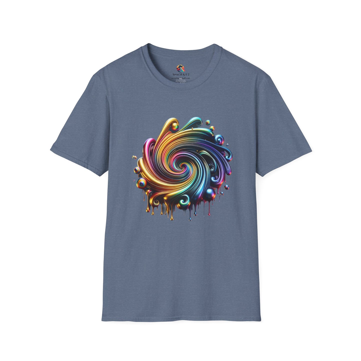 Rainbow Metallic Drip T-Shirt - Gay Pride