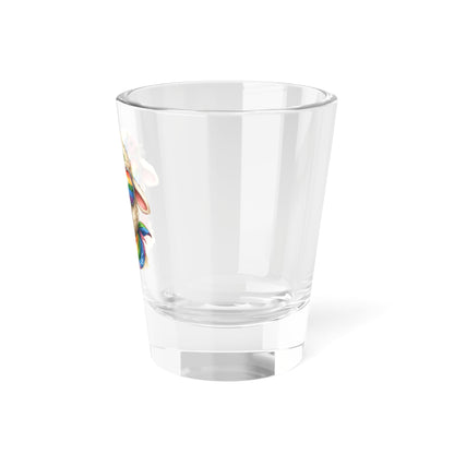 Rainbow Flower Power Sheep Shot Glass