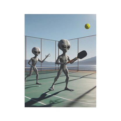 Alien Pickleball Garden & House Banner