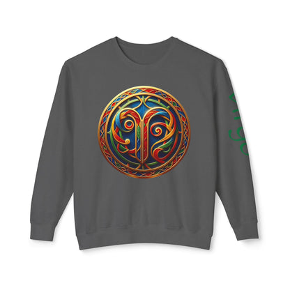 Crewneck Sweatshirt with Celtic Astrological Symbols-Virgo