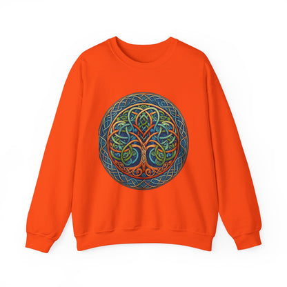 Crewneck Sweatshirt - Celtic Tree of Life Design