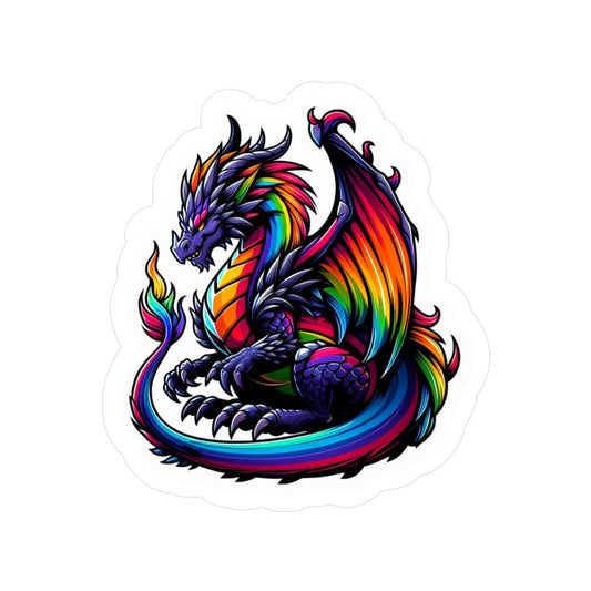 Rainbow Dragon Vinyl Decal