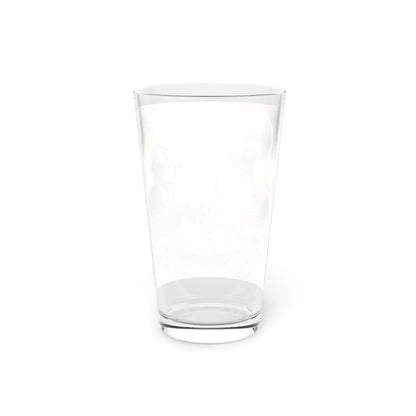 Einstein & Alien Play Chess Pint Glass, 16oz