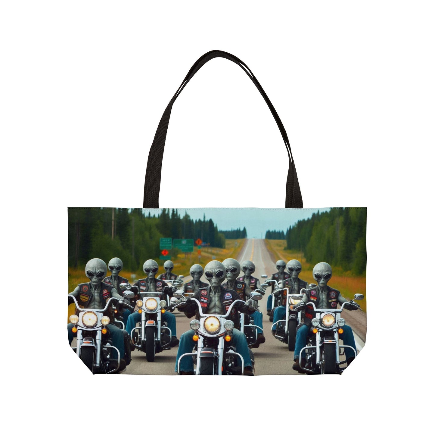 Alien Bike Club Weekender Tote