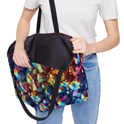 Crushed Diamonds Rainbow Weekender Tote