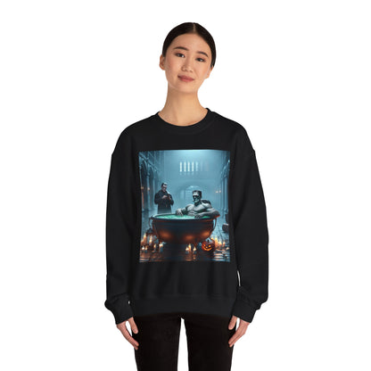 Frankenstein Hot Tub Halloween Sweatshirt