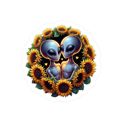 Aliens in Love Vinyl Decals