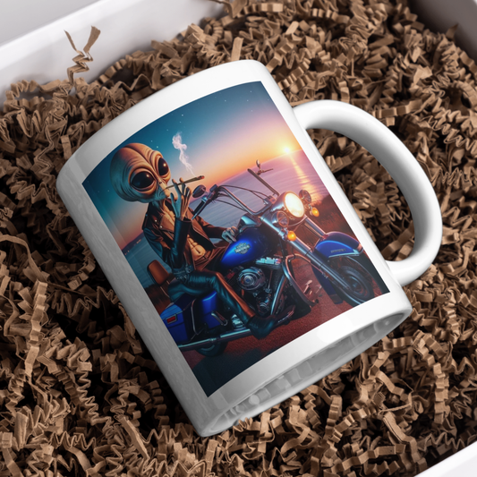 Alien Biker Mug