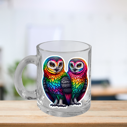 Rainbow Owls Mug