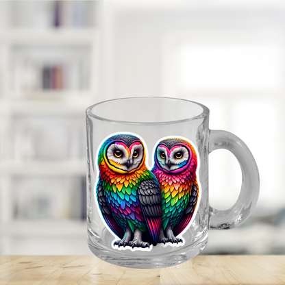 Rainbow Owls Mug