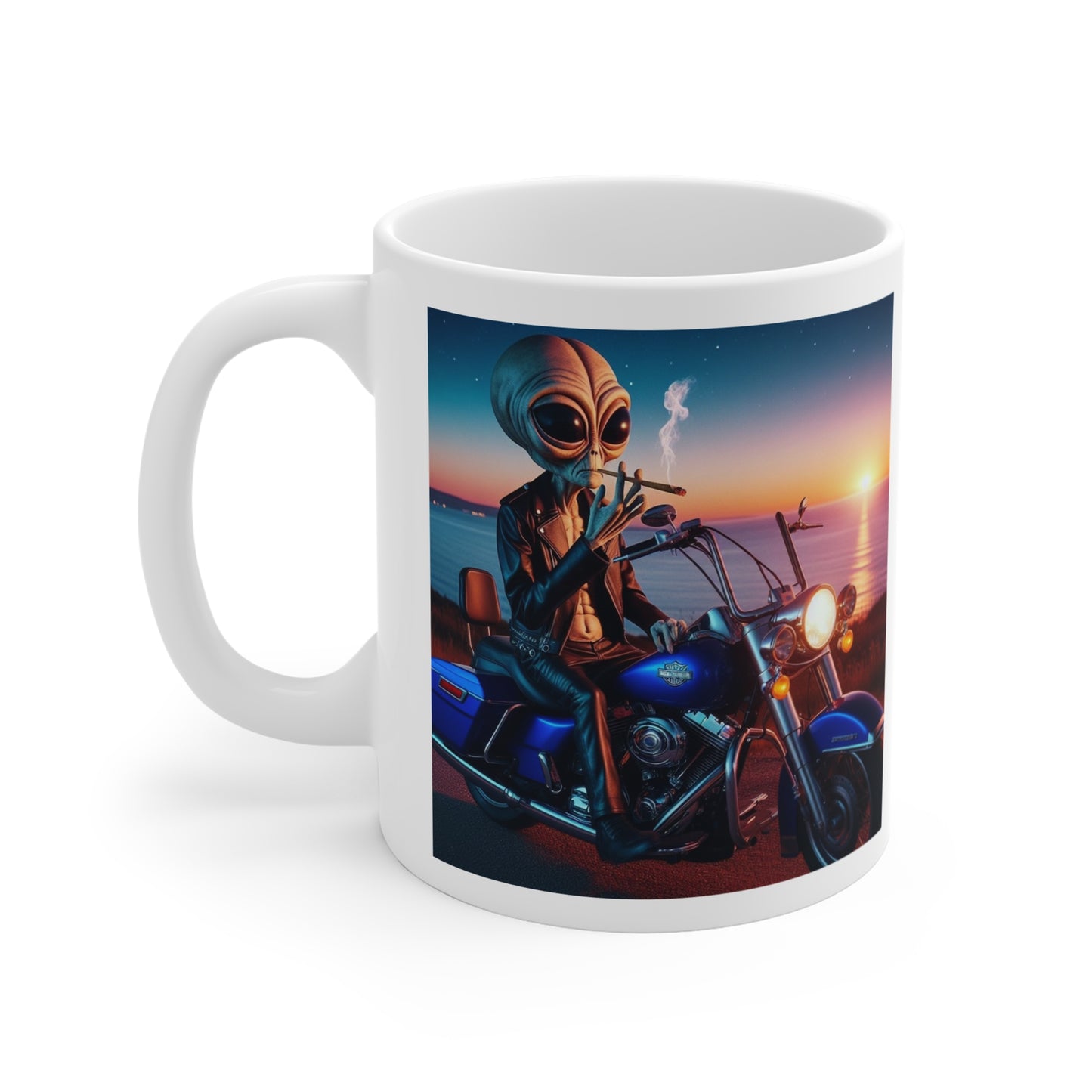 Alien Biker Mug