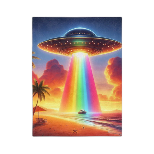 Aliens in Paradise Microfiber Blanket