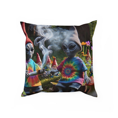 420 Aliens Throw Pillow