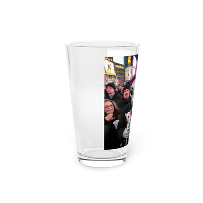 Time's Square with Aliens Pint Glass, 16oz