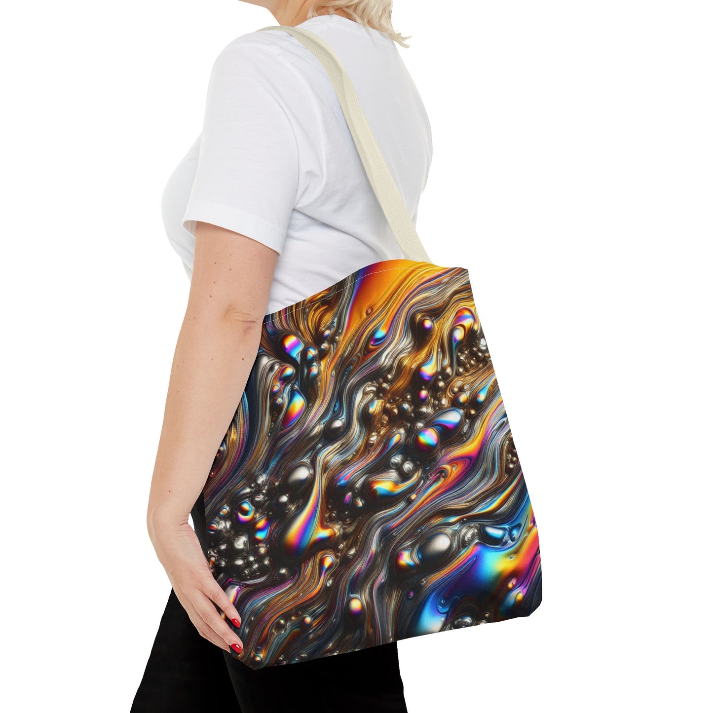 Molten Rainbow Tote Bag