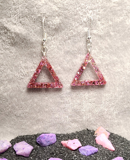 Dainty Equilateral Triangle Earings