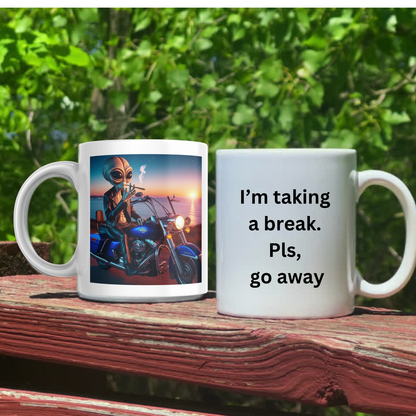 Alien Biker Mug