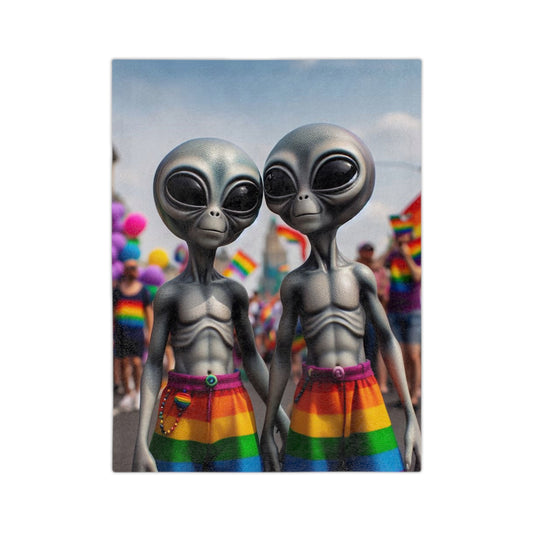 PRIDE Aliens Microfiber Blanket