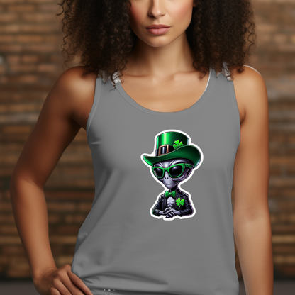 Irish Alien Ganster Racerback Tank