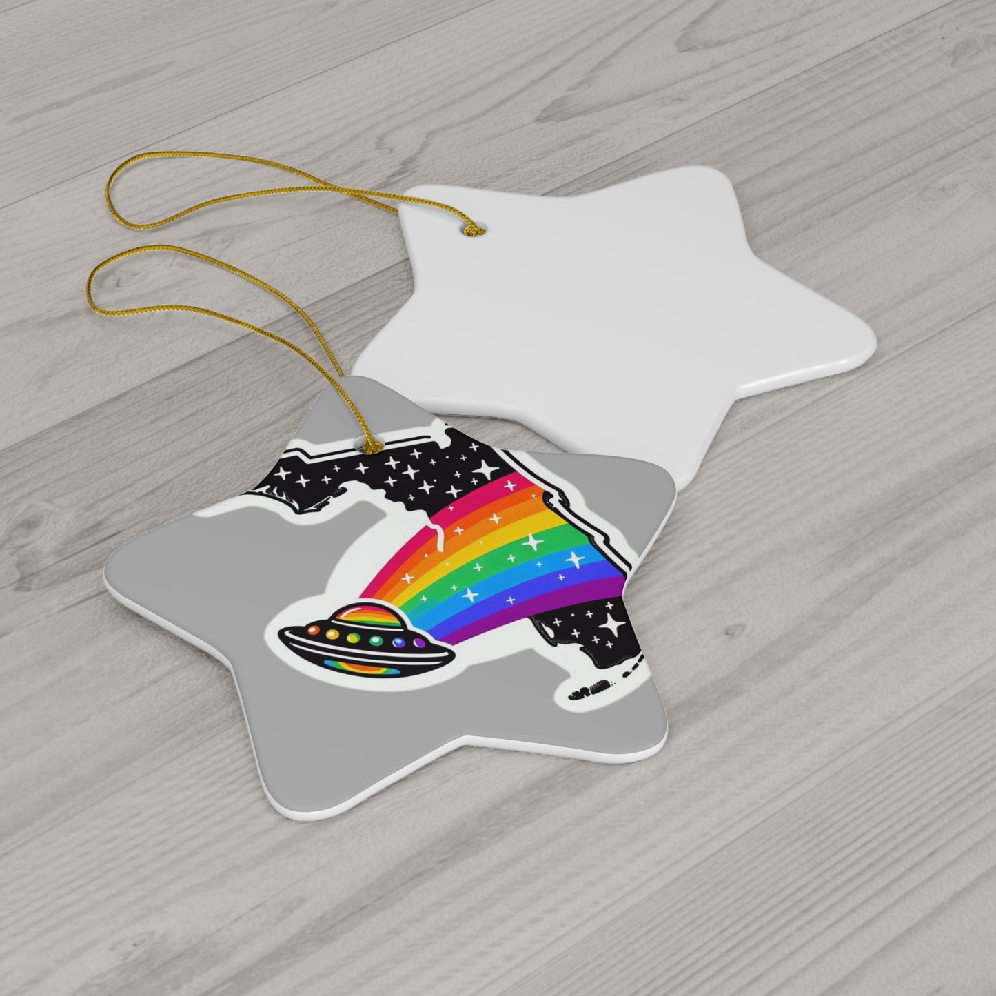 Alien Pride State Ornaments Grey