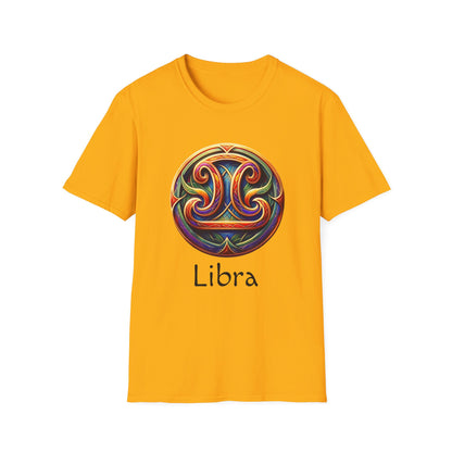 Celtic Design Astrological Symbol Unisex Soft style T-Shirt-Libra