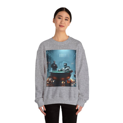 Frankenstein Hot Tub Halloween Sweatshirt