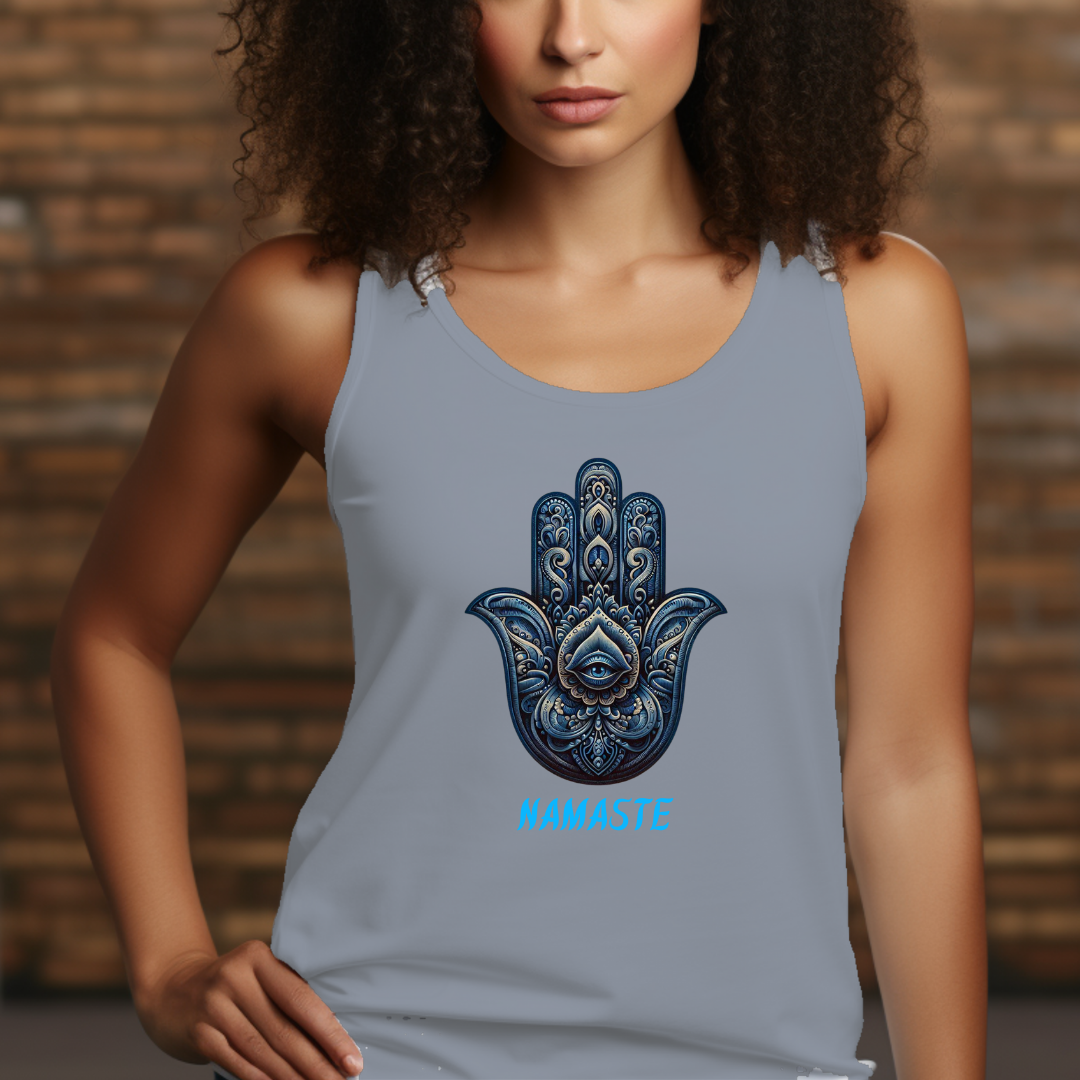 Namaste Hamsa Hand Tank Top