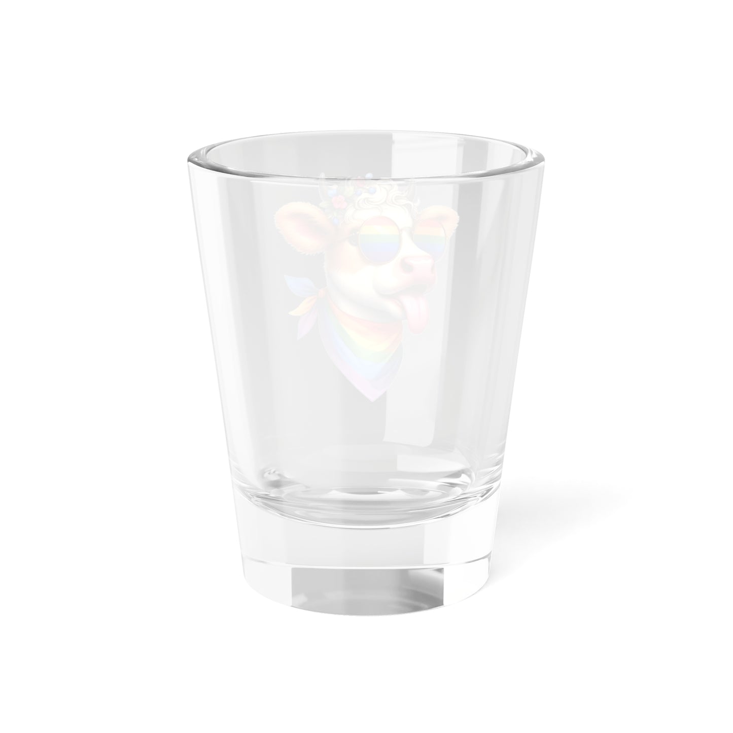 Rainbow Sassy Cow Shot Glass