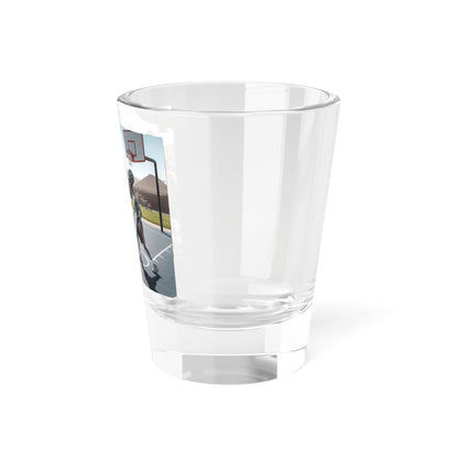 Aliens Playing Basketball Shot Glass