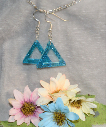 Dainty Equilateral Triangle Earings