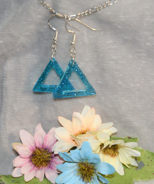 Dainty Equilateral Triangle Earings