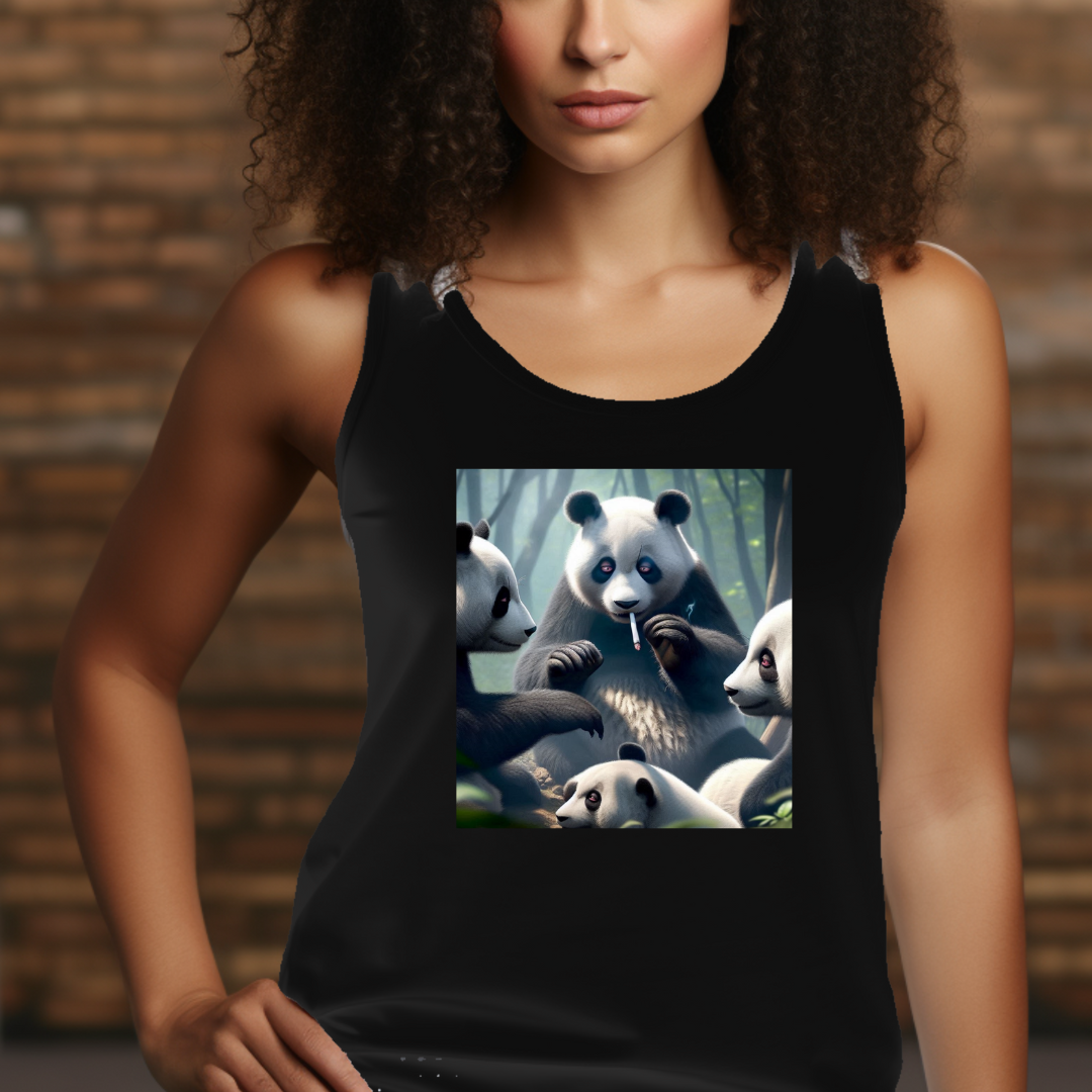 M 420 Pandas Racerback Tank
